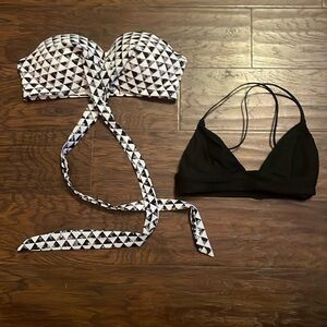 Lot of 2 bikini tops. Size XS